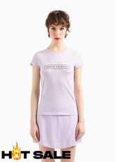T-Shirt Women Violet Armani Exchange Camiseta